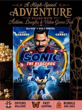 Sonic The Hedgehog Blu-ray DVD Movie